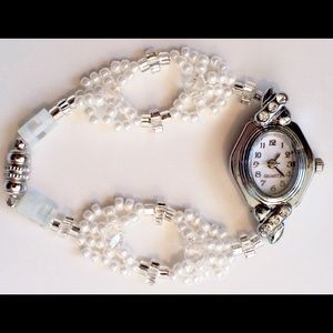 Crystal pearl watch